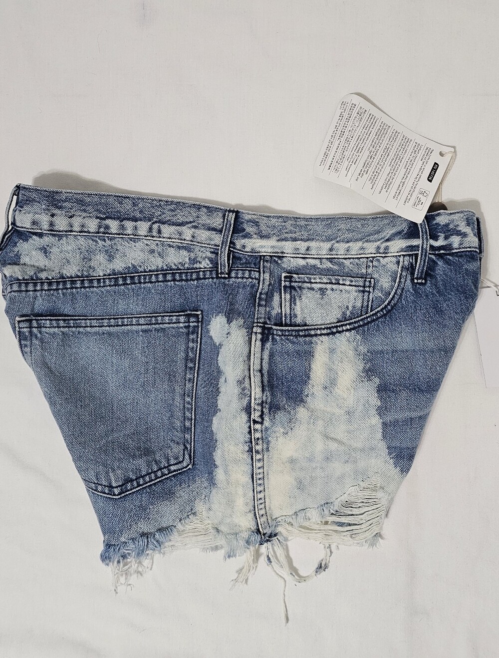 3x1 W2 Mason Denim Shorts Size 28 Vandal Acid Wash Distressed Cutoff NWT - Picture 4 of 9